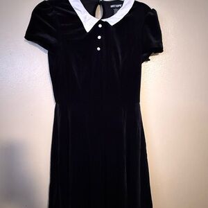 Hot Topic Black Dress with White Collar